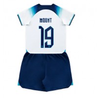 England Mason Mount #19 Hemmadräkt Barn VM 2022 Kortärmad (+ Korta byxor)